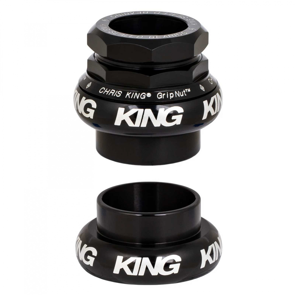 Chris King GripNut Steuersatz schwarz| EC30 black 1 Zoll Gewinde