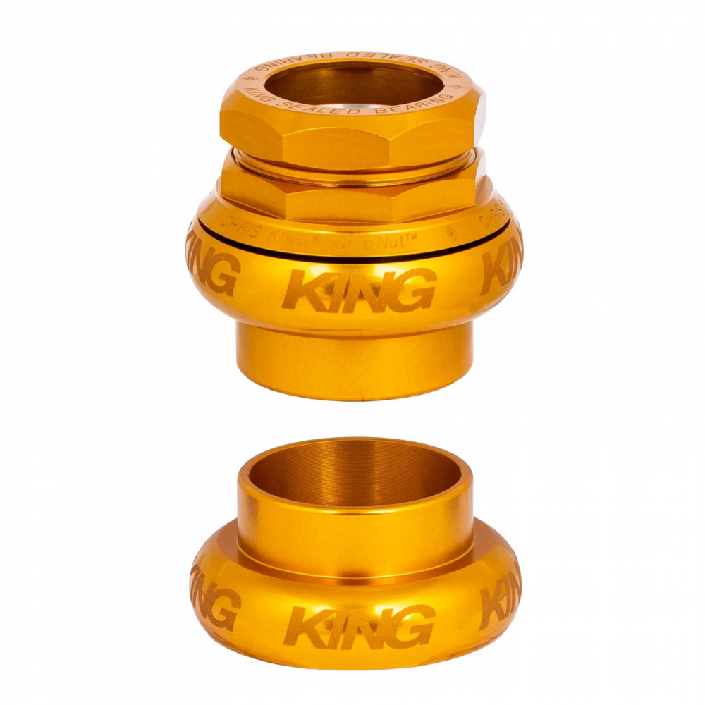 Chris King GripNut EC 34 Steuersatz | Sotto Voce gold 1 1/8 Zoll Gewinde