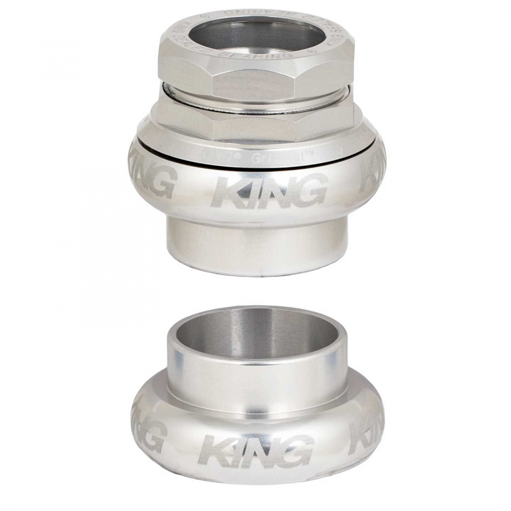 Chris King GripNut Steuersatz Sotto Voce silber| EC34 silver 1 1/8 Zoll Gewinde