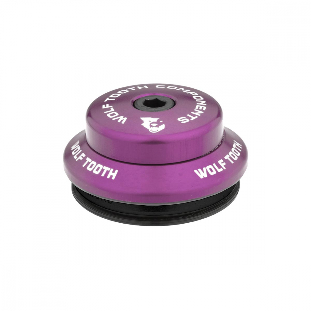 Wolf Tooth Premium Steuersatz Oberteil 1 1/8 Zoll | IS42 / 28,6mm Hoehe 8mm violett