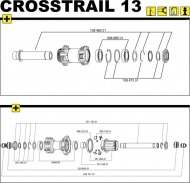 Mavic Crossroc Distanzbuchse IST4 Hinterradnabe Modell 2013