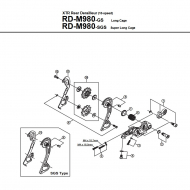 Shimano Halterung Schalthebel links für SL-M660-10 inkl. Ganganzeige