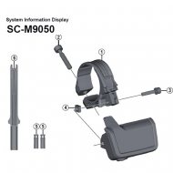 Shimano XTR Di2 SC-M9050 Display Ersatzteil | Lenkerklemme 31,8 mm Nr 1
