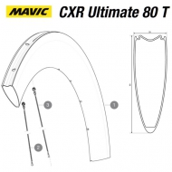 Mavic CXR Ultimate 80 T Ersatzspeiche Hinterrad rechts 232 mm
