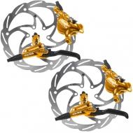 Disc Set Formula Cura Bremse gold + Monolitic Scheiben 6 Loch