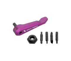 Wolf Tooth Axle Handle Multitool - Bithalter / Plug In Hebel - violett