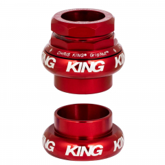 Chris King GripNut EC 34 Steuersatz | red 1 1/8 Zoll Gewinde