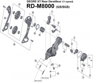 Shimano XT M8000 Ersatzteile