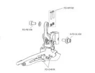 Campagnolo Umwerfer Ersatzteile