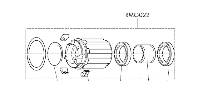 Fulcrum Freilaufkörper RM0-022 Red Carbon - Red Metal Zero XRP HG