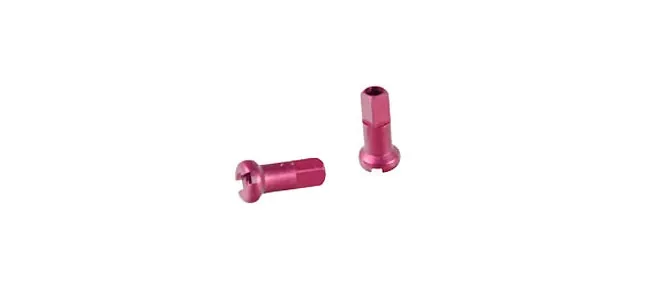 DT Swiss Aluminium Speichennippel 2,0 mm rot 12 mm Länge