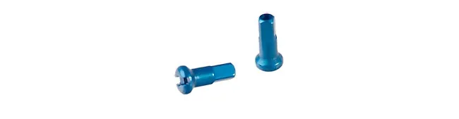 DT Swiss Aluminium Speichennippel 1,8 mm blau, 12 mm Länge