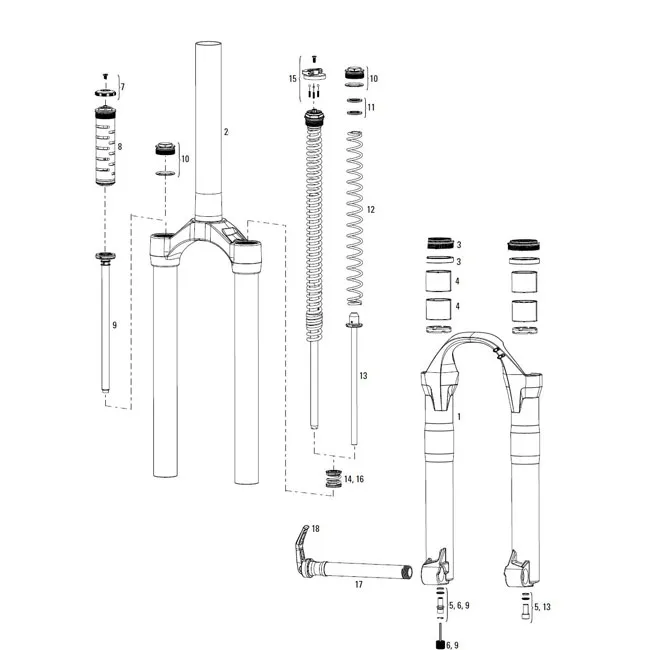 RockShox Domain- Lyric Staubdichtungen Kit Modell 2007 - 2014 Nr 3