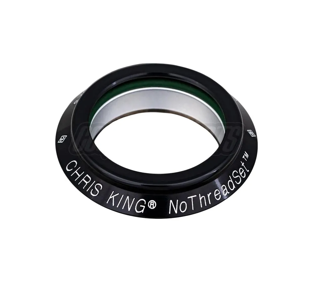 Chris King Steuersatz Ersatzteil NoThreadSet Bearing Cap | obere Lagerabdeckung schwarz 1 Zoll