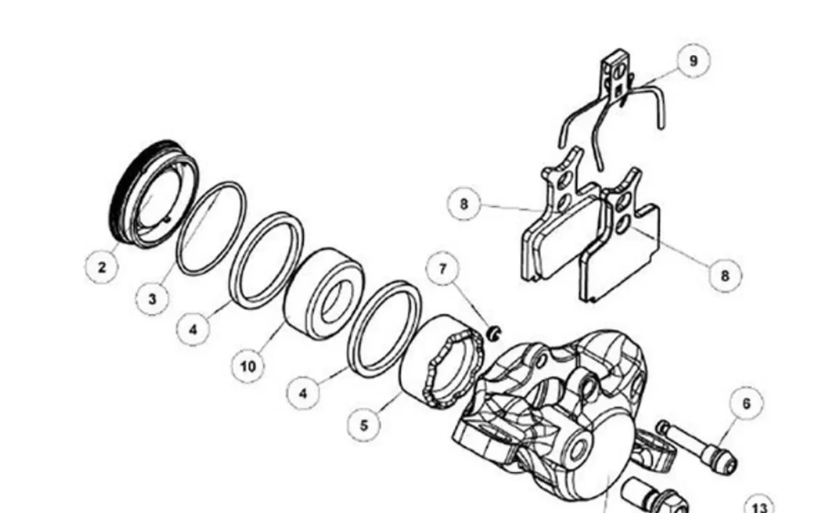 Formula R1 Bremszangen Nehmerkolbenkit Mod 2012-16