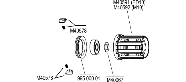 Mavic Unterlegscheibe M8 für FTS-L Freilaufkörper