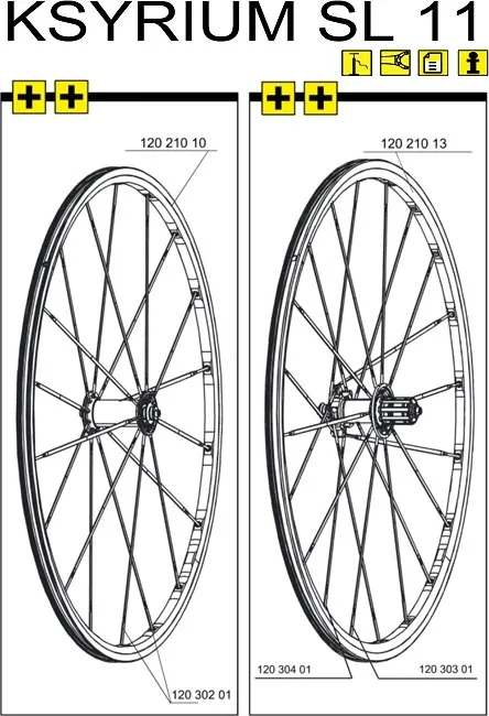 Mavic Ksyrium SL Ersatzfelge Hinterrad Clincher schwarz-silber 20 Loch Mod 2011