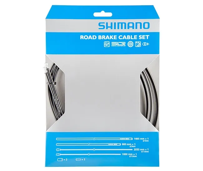 Shimano Rennradzug Bremszug Set SIL-TEC beschichtet schwarz