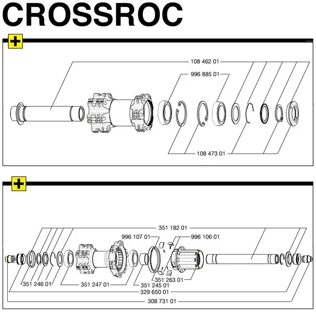 Mavic Crossroc QR 15 Achs Kit Vorderrad Modell 2014