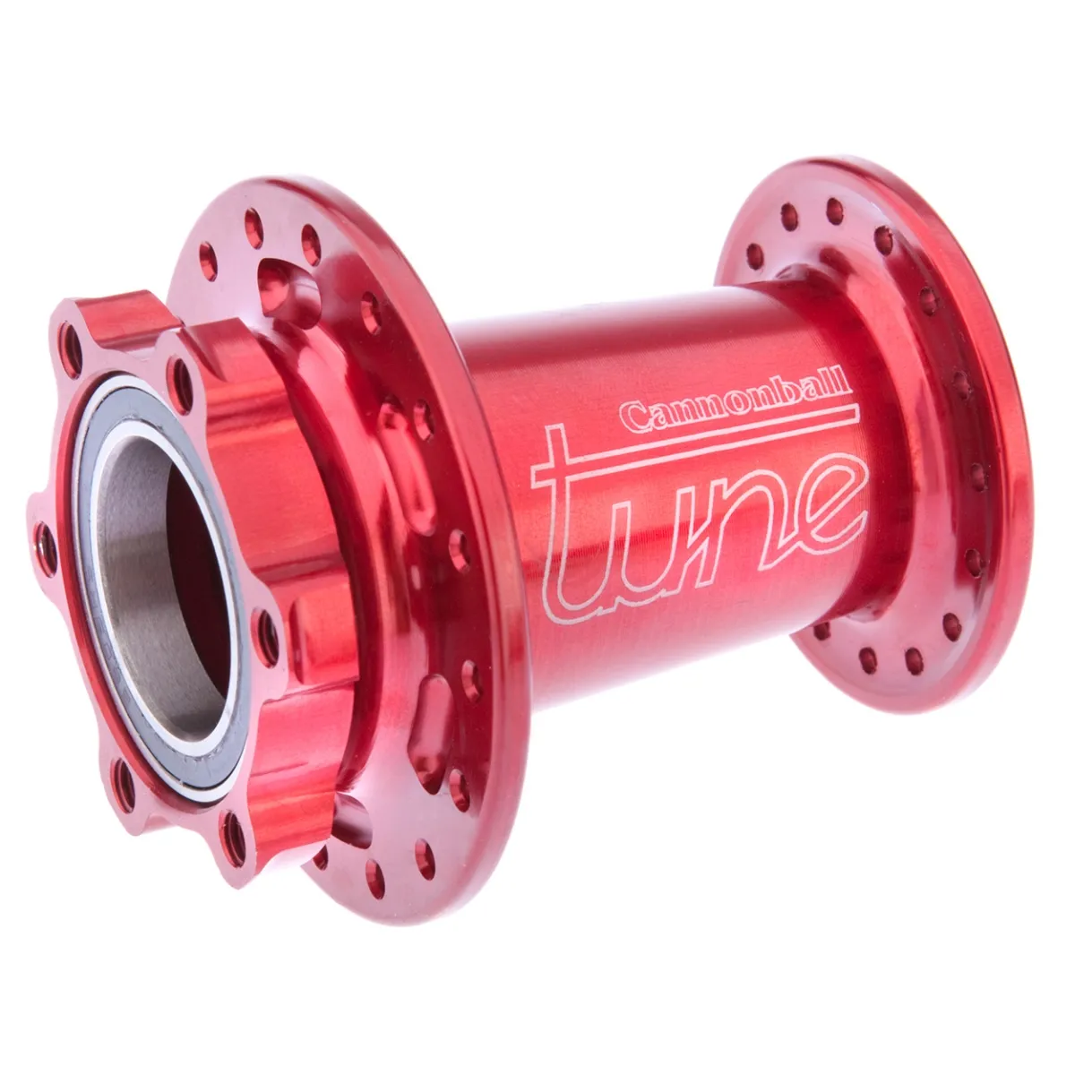 Tune Cannonball Lefty 50 Vorderradnabe 32 Loch rot