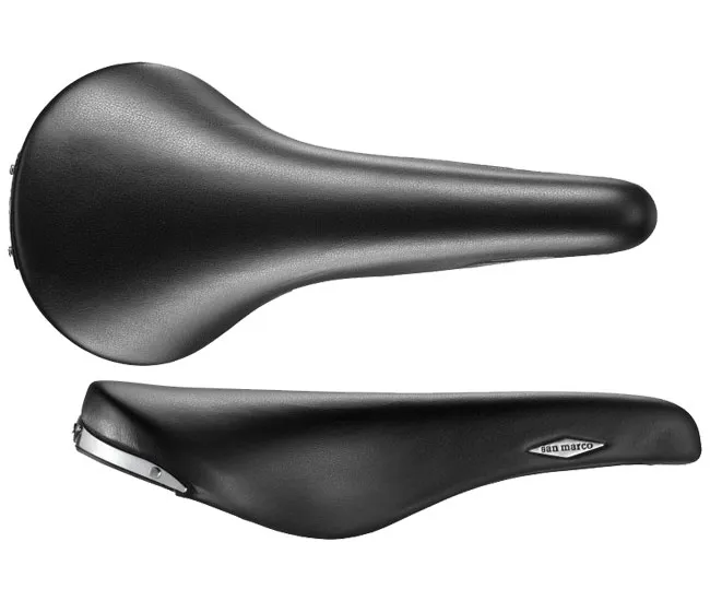 Selle San Marco Rolls Sattel Bootega schwarz Gestell Titan