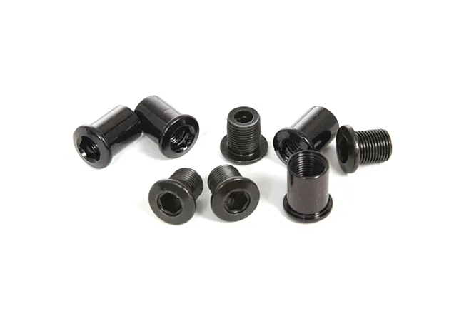 Sram MTB Kettenblattschrauben M8,5x7 + 9mm Hülse Stahl schwarz je 4 Stück