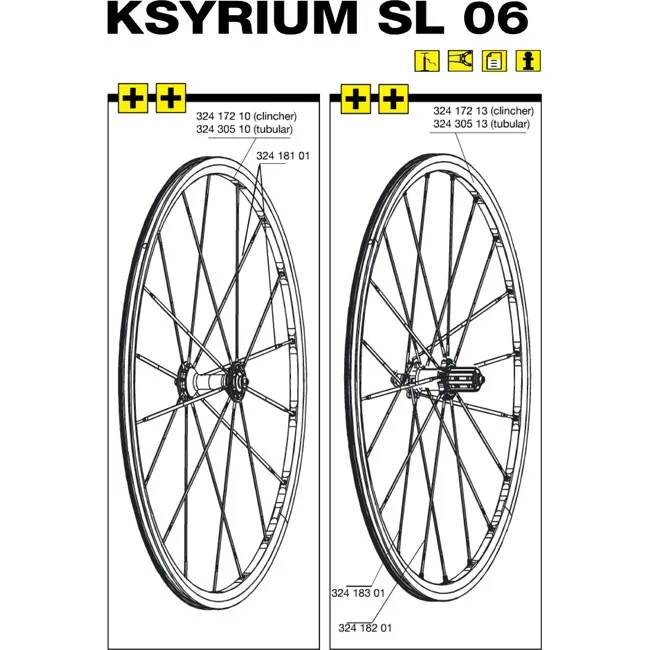 Mavic Ksyrium SL Ersatzfelge Hinterrad silber Clincher Modell 2006