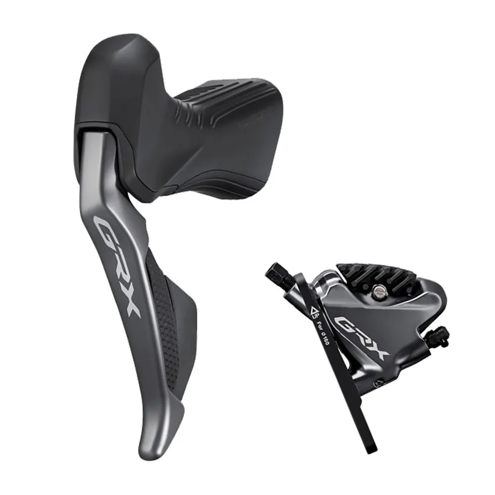 Disc Shimano GRX Di2 STI Dual Control ST-RX815 links 2 fach + BR-RX810 Flat Mount Scheibenbremse