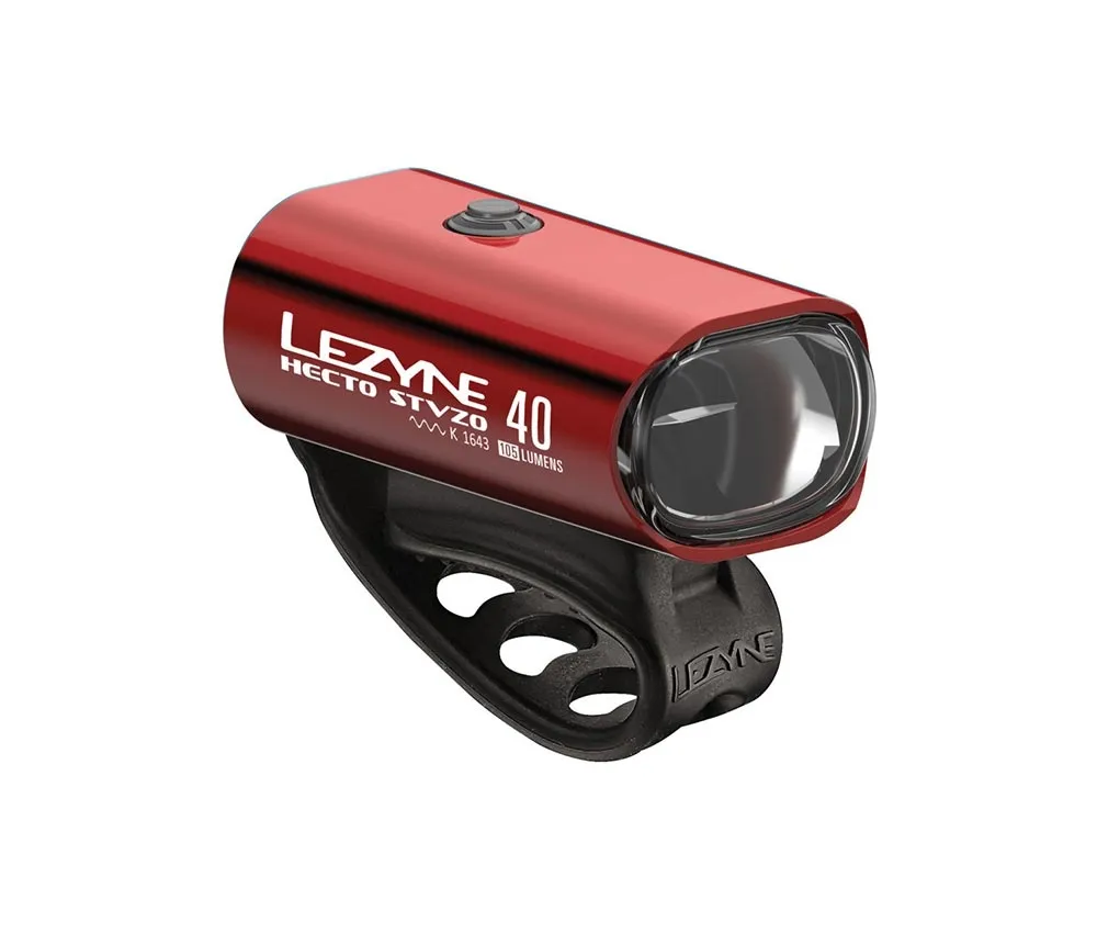 Lezyne Hecto 40 Frontlampe LED 105 Lumen Farbe rot