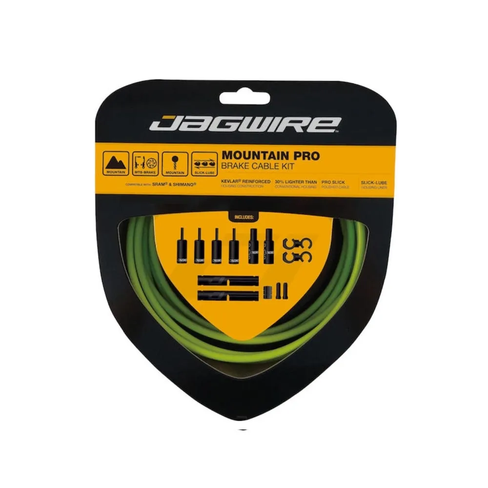 Jagwire Mountain Pro MTB Bremszugset grün