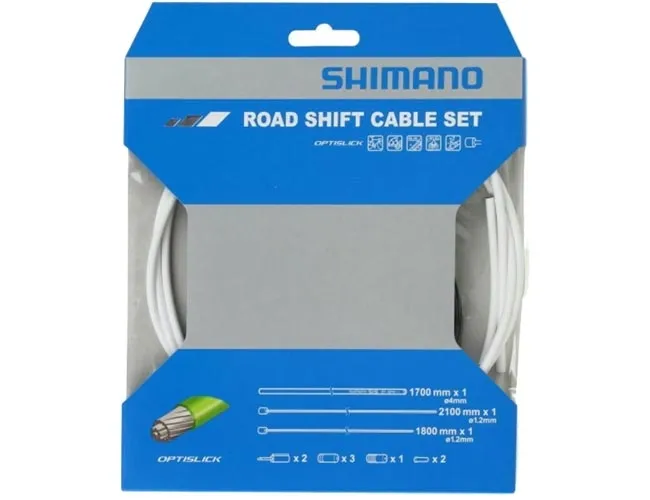 Shimano Road Schaltzug Set SP41 OPTISLICK beschichtet weiss