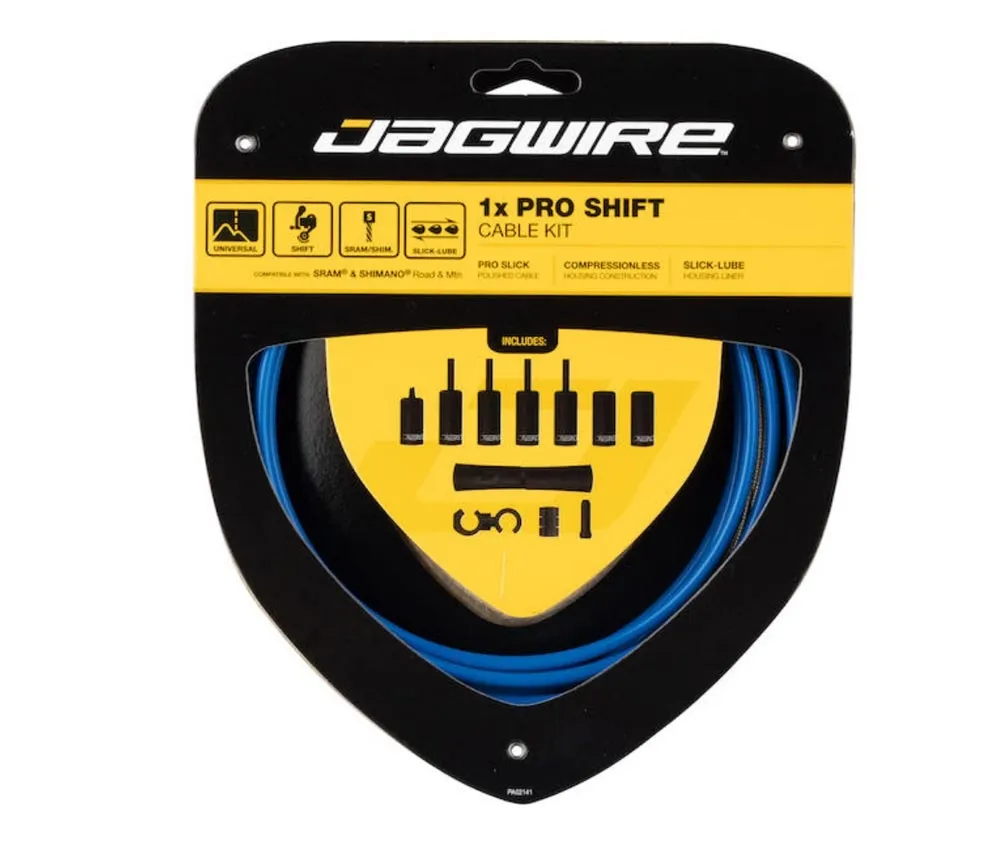 Jagwire Pro Shift 1x Schaltzugset Road/MTB blau