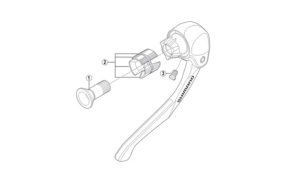 Ersatzteile Shimano Dura-Ace BL-TT78 Bremshebel