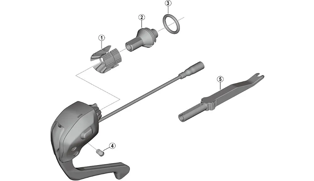 Shimano Ultegra Di2 ST-R8060 Bremshebel Ersatzteil | Lammellenringe + Feder Nr 1