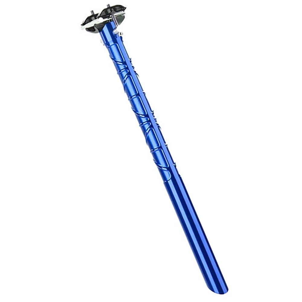 Tune Leichtes Stück Sattelstütze Aluminium 0 mm Versatz 27,2 x 340 mm blau