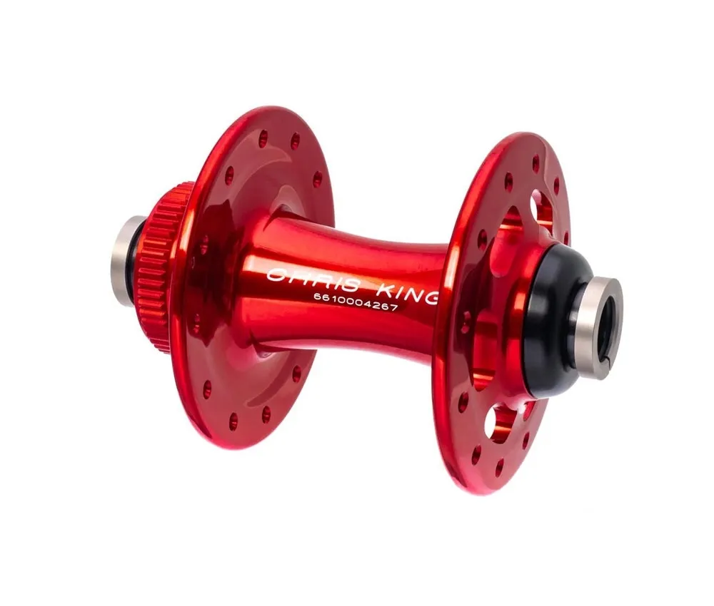 Chris King R45D Ceramic Vorderradnabe 12x100 Disc Centerlock 28 Loch red | rot