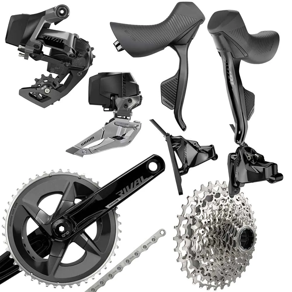 Sram Rival AXS Wide Gravel-Gruppe Disc 2x12 fach komplett