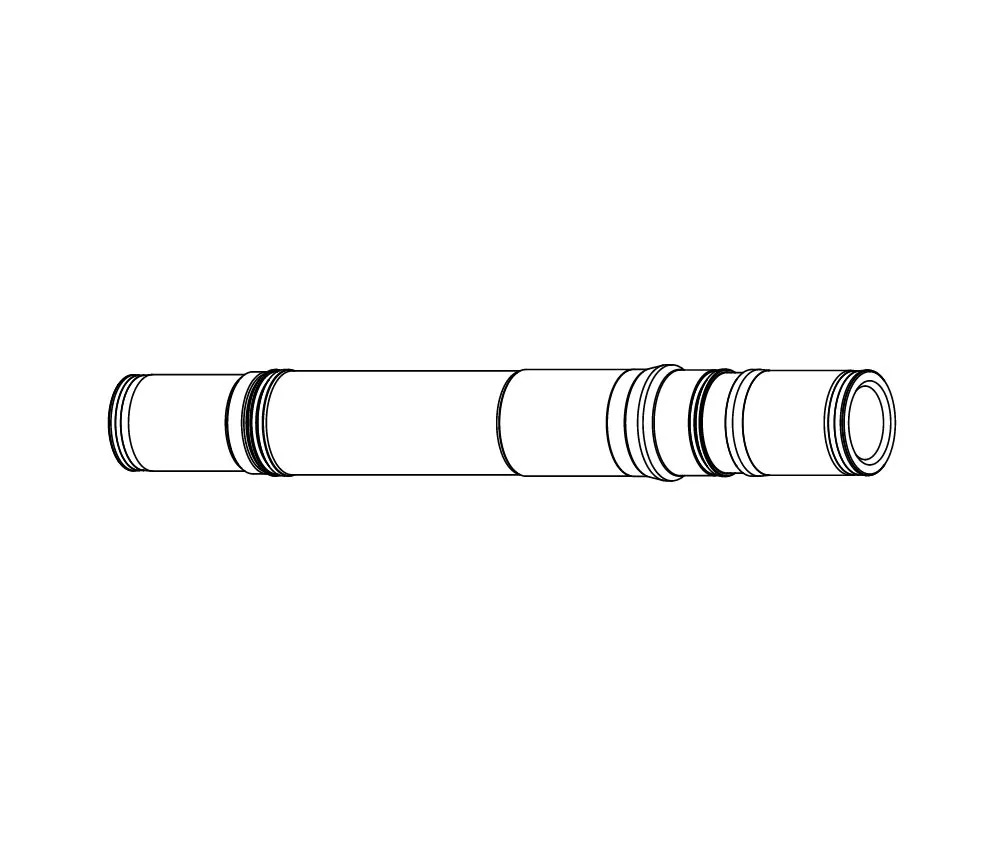 Chris King R45D Hinterradnabe Ersatzteil | Achse Sram XDR Silber