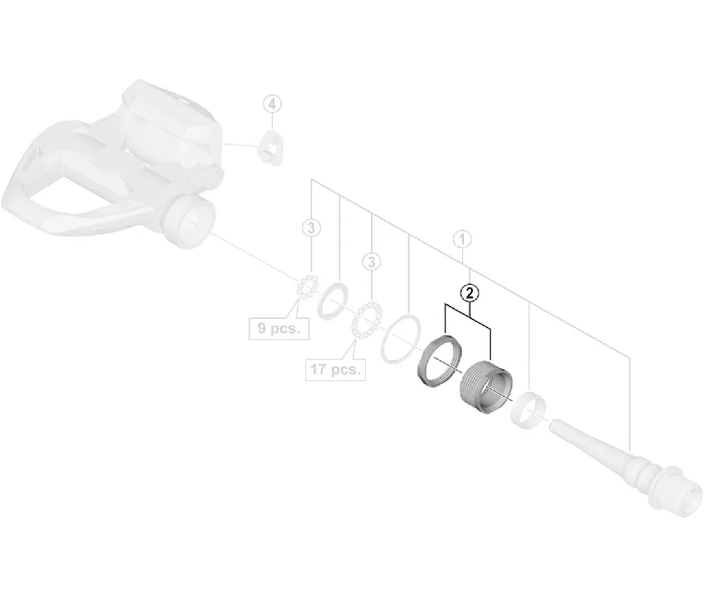 Shimano Dura-Ace PD-R9100 Pedal Ersatzteil | Führungshülse links