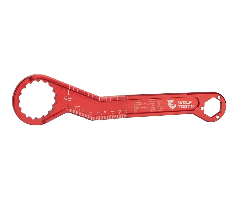 Wolf Tooth Pack Wrench Innenlager + Verschlussring Werkzeug | Hollowtech II / BSA / Center Lock Aussenverzahnung 44mm