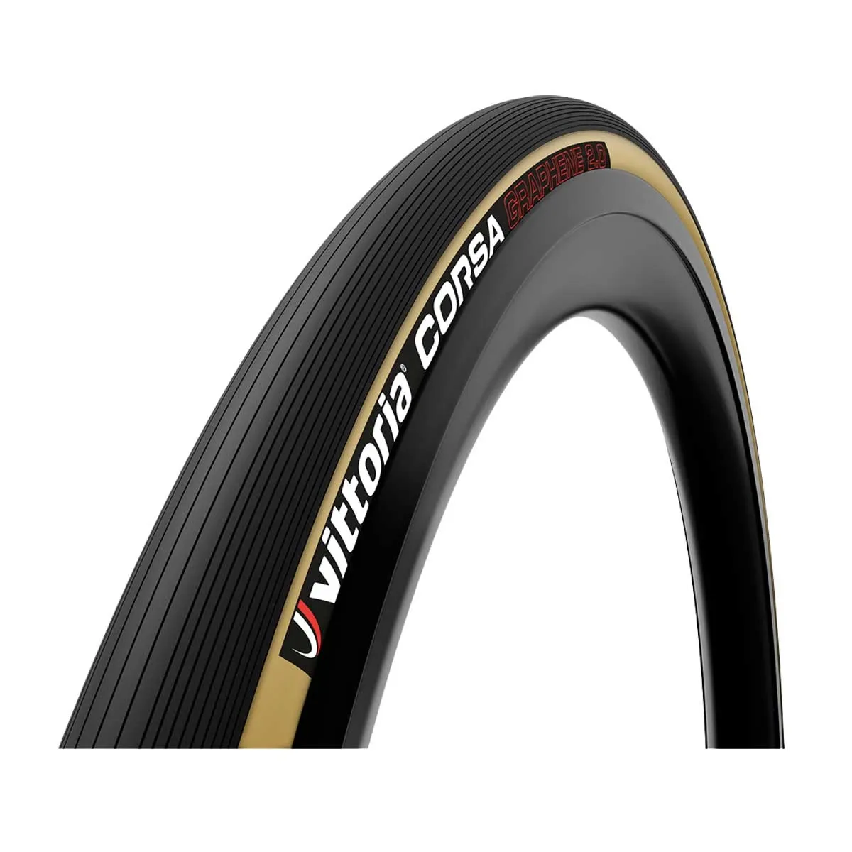 Vittoria Corsa Graphene 2.0 Rennradreifen 30x622 Tube Type schwarz-beige