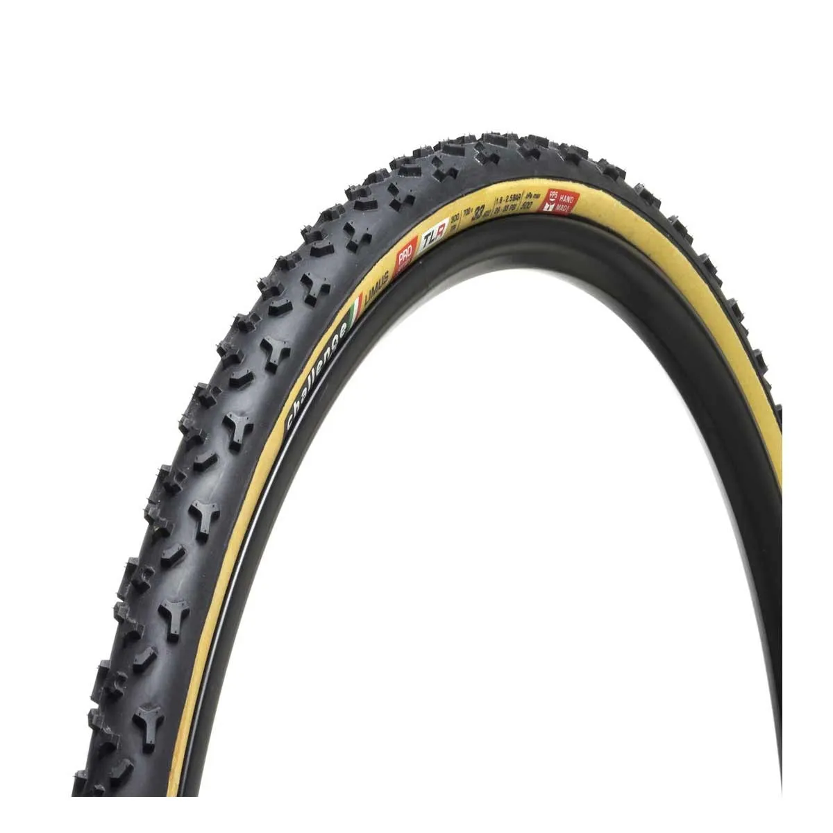 Challenge Limus Pro TLR Crossreifen 300 TPI handmade tubeless-ready 33x622 schwarz-braun