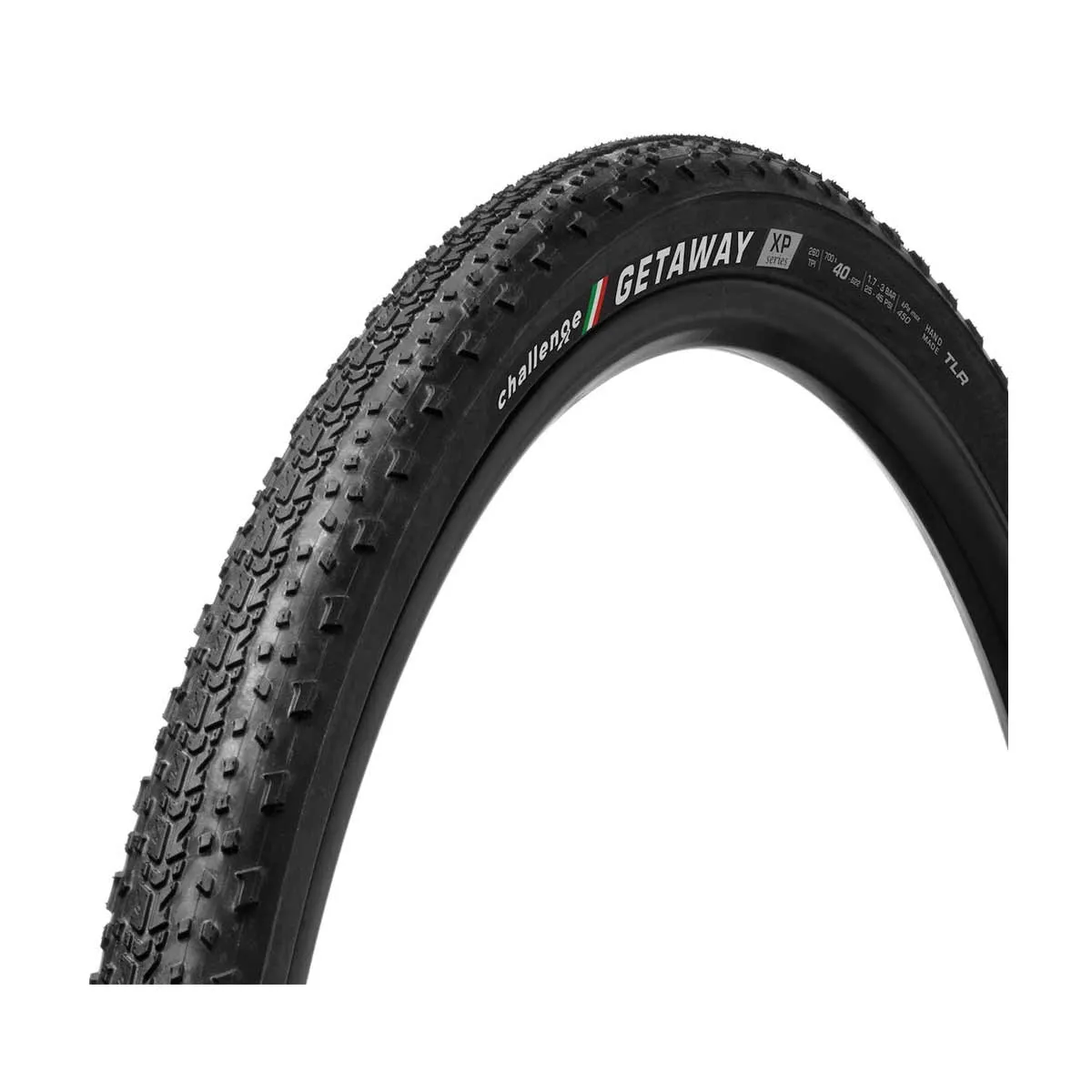 Challenge Getaway XP TLR Gravelreifen 260 TPI handemade tubeless ready 40x622 schwarz