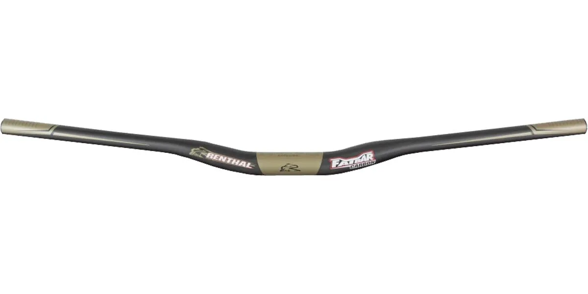 Renthal V2 Fatbar 31.8 Carbon Riser 800 mm Breite x 20 mm Rise carbon gold