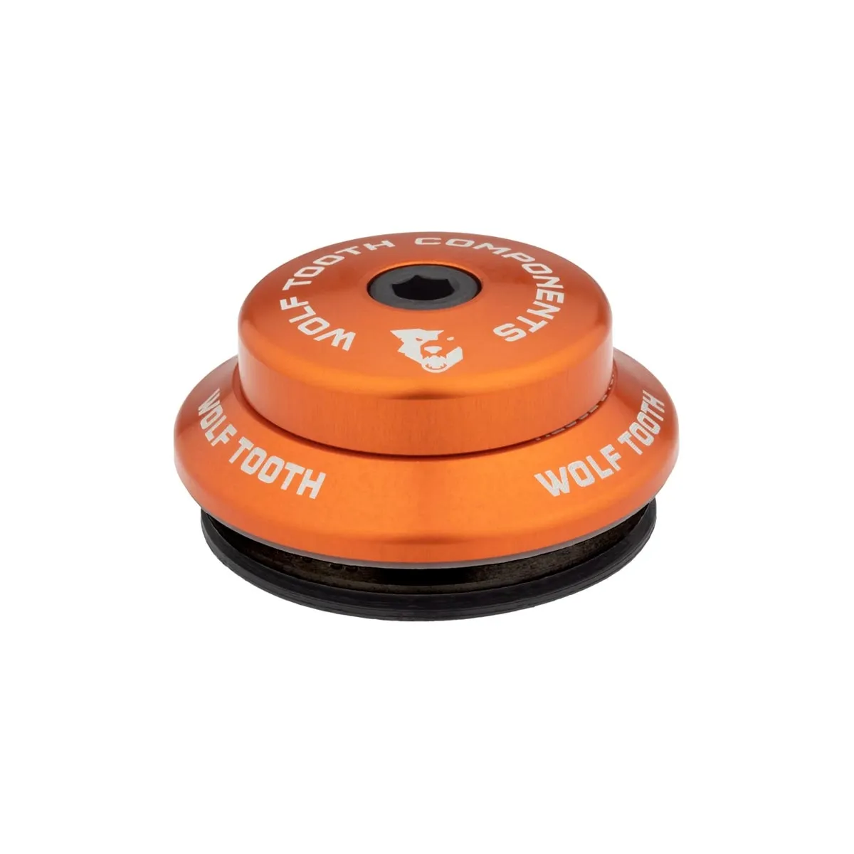 Wolf Tooth Premium Steuersatz Oberteil 1 1/8 Zoll | IS42 / 28,6mm Höhe 8mm orange