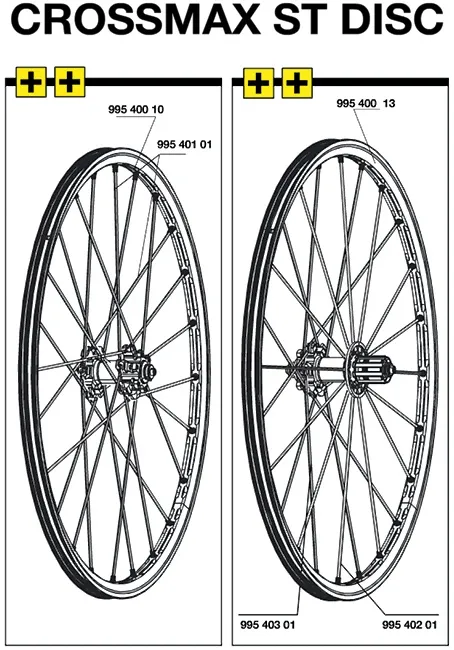 Mavic Crossmax ST Disc Speiche Hinterrad rechts 248 mm 2007-9