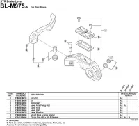 Shimano XTR Hebelachse für BLM975-a Discbremsgriff