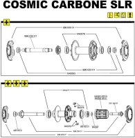 Mavic Cosmic Carbone SLR Vorderradachse