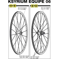 Mavic Ksyrium Equipe Ersatzspeiche Vorderrad, 284 mm schwarz, Modell 2006 - Restbestand