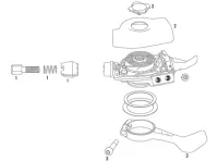 Sram X0 Trigger Gehäusedeckel links rot 2 fach